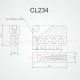 Knaga do odbijacza na linę 6-12mm Clamcleat CL 234W