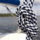 Lina szotowa Caribic 10mm Niebieska Poliester HT Seatec Lina żeglarska z elaną