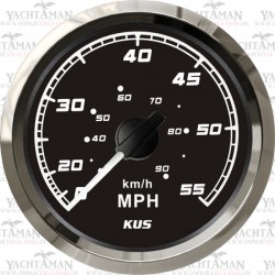 Wskaźnik prędkości, prędkościomierz 55mph 90km/h, 96mm, CZARNY