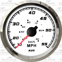 Wskaźnik prędkości, prędkościomierz 55mph 90km/h, 96mm, biały